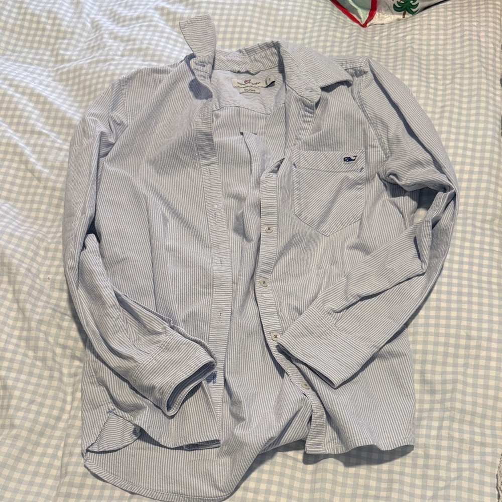 Vineyard Vines Light Blue Striped Shirt